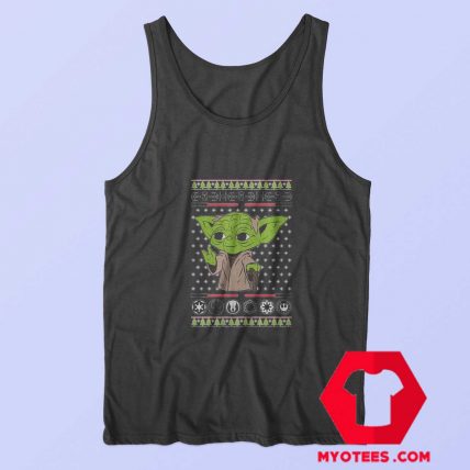 Baby Yoda Mandalorian Ugly Christmas Tank Top