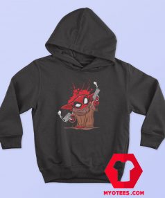 Baby Yoda as Deadpool Funny Graphic Hoodie