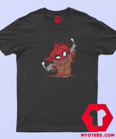 Baby Yoda as Deadpool Funny Graphic T Shirt