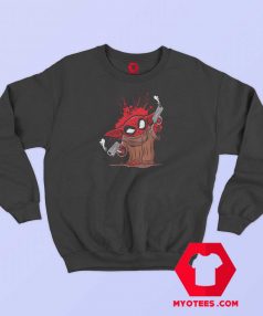 Baby Yoda as Deadpool Funny Sweatshirt