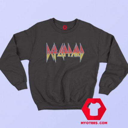 Def Leppard Rock Band Vintage Logo Sweatshirt Cheap | myotees.com
