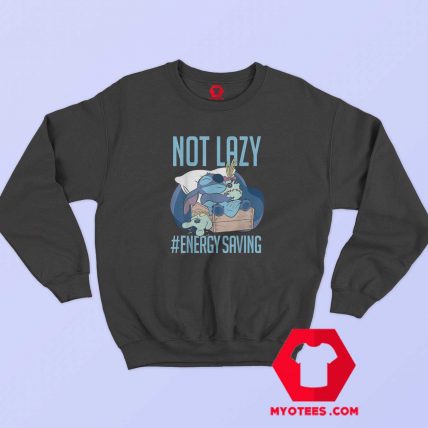 Disney Lilo Stitch Not Lazy Energy Saving Sweatshirt