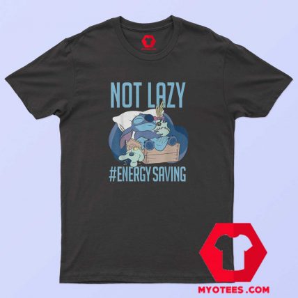 Disney Lilo Stitch Not Lazy Energy Saving T Shirt