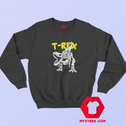 Funny Skeleton T Rex Dinosaur Unisex Sweatshirt