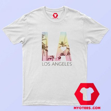 Los Angeles Sunset Graphic T Shirt