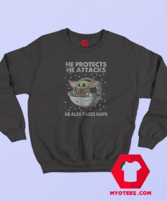 Star Wars The Mandalorian Attack And Nap Sweatshirt