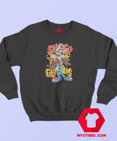 Wile E Coyote Super Genius Graphic Sweatshirt