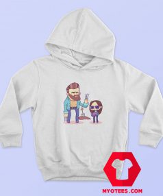 Wolverine Logan and Laura Cartoon Hoodie