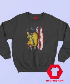 Corona Extra Beer American Flag Day Sweatshirt