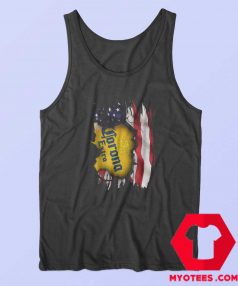 Corona Extra Beer American Flag Day Tank Top