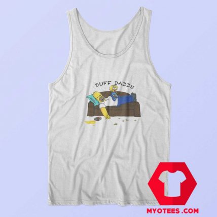 Duff Daddy The Simpsons Fathers Day Tank Top