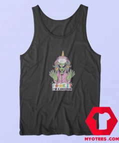 Funny Alien Unicorn Design Unisex Tank Top