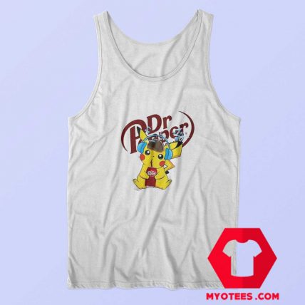 Hot Detective Pikachu Drinking Dr Pepper Tank Top