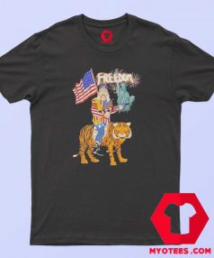 Joe Exotic Tiger King Freedom American Flag T shirt