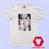 Marilyn Monroe Pink Lips Smoking Marijuana T shirt