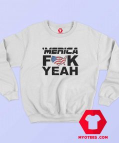 Merica Duck Yeah Flag Map Unisex Sweatshirt