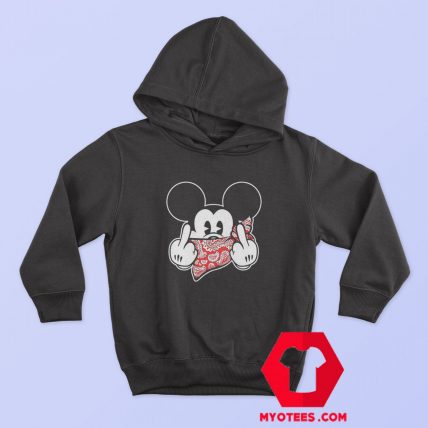 Mickey Mouse Thug Life Middle Finger Hoodie