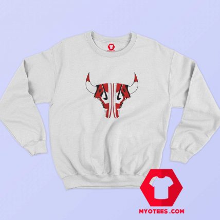 Nike Air Jordan Chicago Bulls Sneaker Horns Sweatshirt