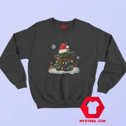 Official Santa Baby Yoda Christmas Light Sweatshirt