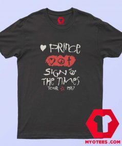 Prince Sign O The Times Tour 1987 Unisex T shirt