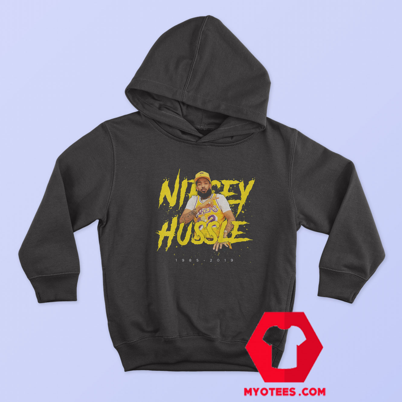 Rip Nipsey Hussle 1985 Respect Him Hoodie Cheap | myotees.com