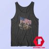 Ronald Reagan Donald Trump USA Flag Tank Top