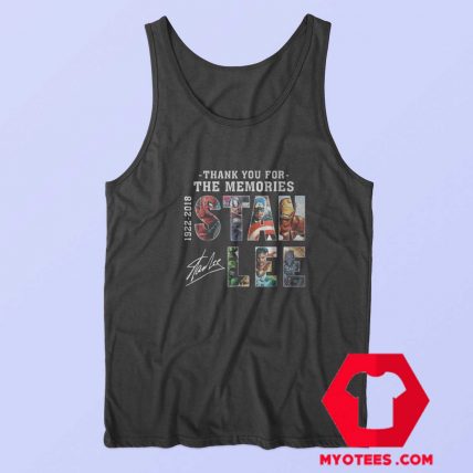 Stan Lee Thank You For The Memories Tank Top