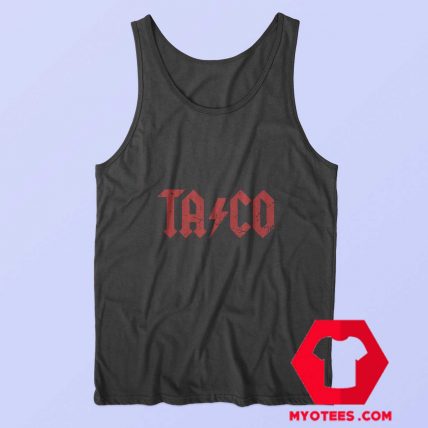 Taco Parody ACDC Style Mens Tank Top Cheap