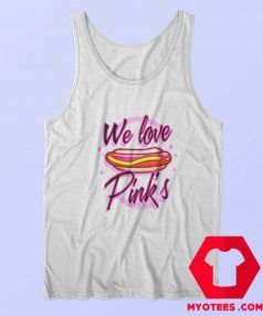 We Love Pinks Hot Dog Unisex Tank Top