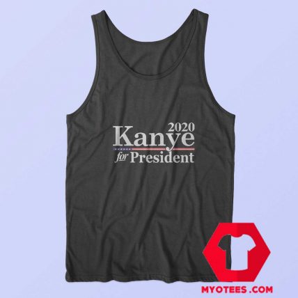 2020 Kanye For President American Flag Tank Top