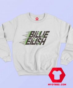 Billie Eilish X Uniqlo Green Flames Sweatshirt