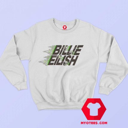 Billie Eilish X Uniqlo Green Flames Sweatshirt