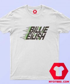 Billie Eilish X Uniqlo Green Flames T Shirt