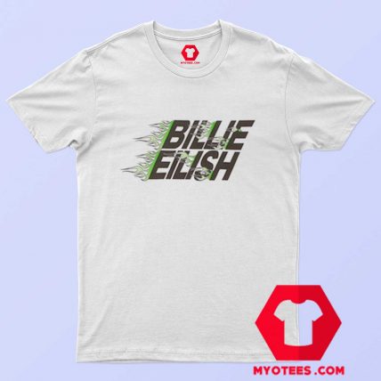 Billie Eilish X Uniqlo Green Flames T Shirt