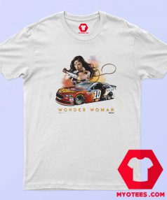 Checkered Flag White Wonder Woman T Shirt