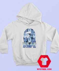 Cool A Bathing Ape Blue Flame Unisex Hoodie