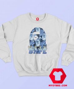 Cool A Bathing Ape Blue Flame Unisex Sweatshirt