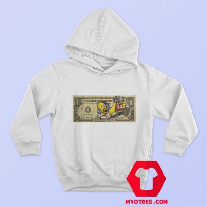 Homer Simpsons Duff One Dollar Unisex Hoodie