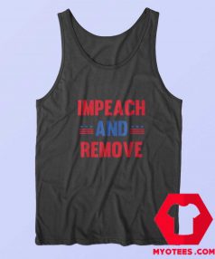 Impeach Remove Trump USA Flag Unisex Tank Top