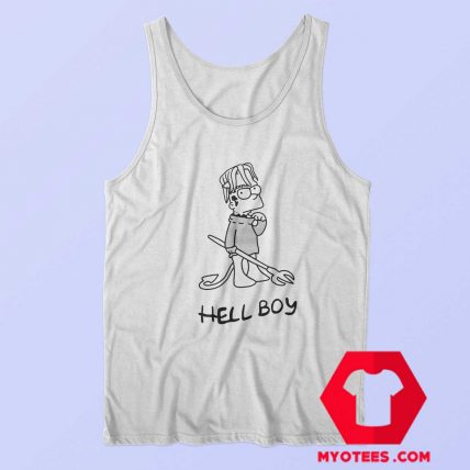 Lil Peep White Hell Boy Bart Simpson Unisex Tank Top