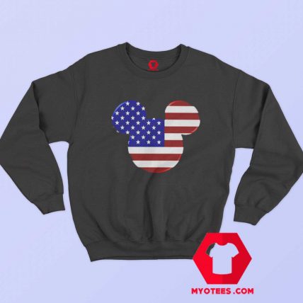 Mickey Mouse American Flag Unisex Sweatshirt