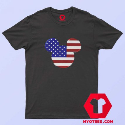 Mickey Mouse American Flag Unisex T Shirt