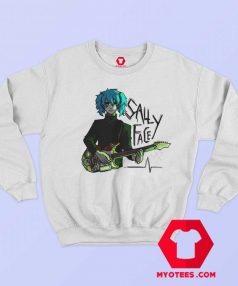 Scare Sally Face With Green Guitar Unisex Sweatshirt