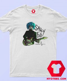 Scare Sally Face With Green Guitar Unisex T Shirt