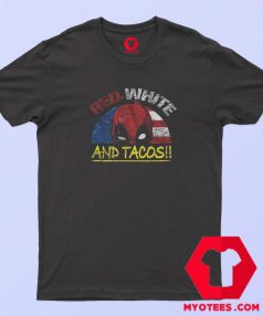 Tacos Deadpool American Flag Funny T shirt