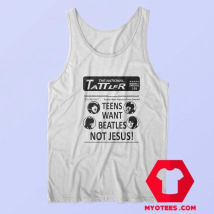 Teens Want Beatles Not Jesus Unisex Tank Top