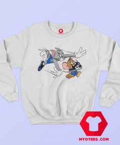 Tom Jerry Running Take Shoes Unisex Sweatshirt