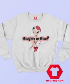 Betty Boop Naughty Or Nice Christmas Sweatshirt