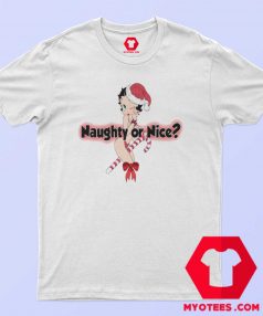Betty Boop Naughty Or Nice Christmas T Shirt