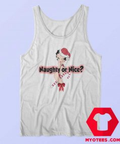 Betty Boop Naughty Or Nice Christmas Tank Top